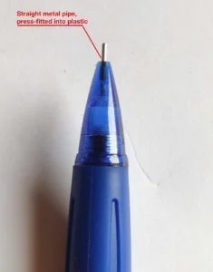 How to Fix a Slightly Dented Tip on a Rotring 600 Pen