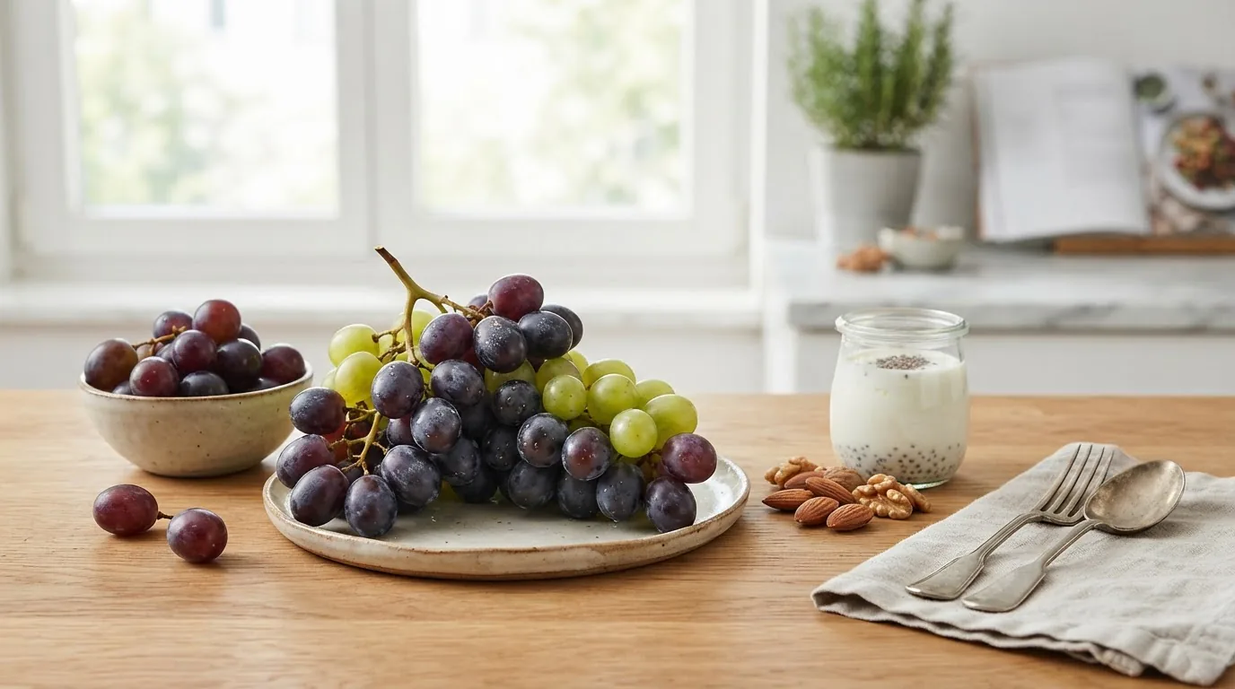 do grapes have fiber