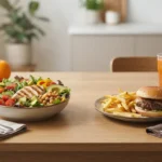 eating healthy vs unhealthy