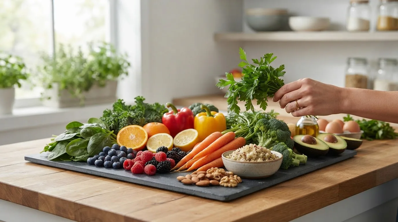 healthy food vitamin chart