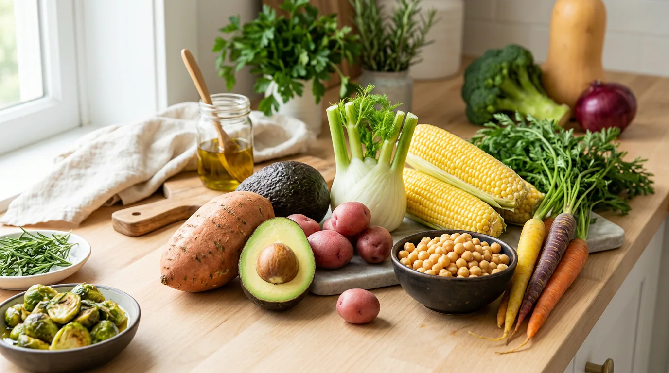 high calories in vegetables